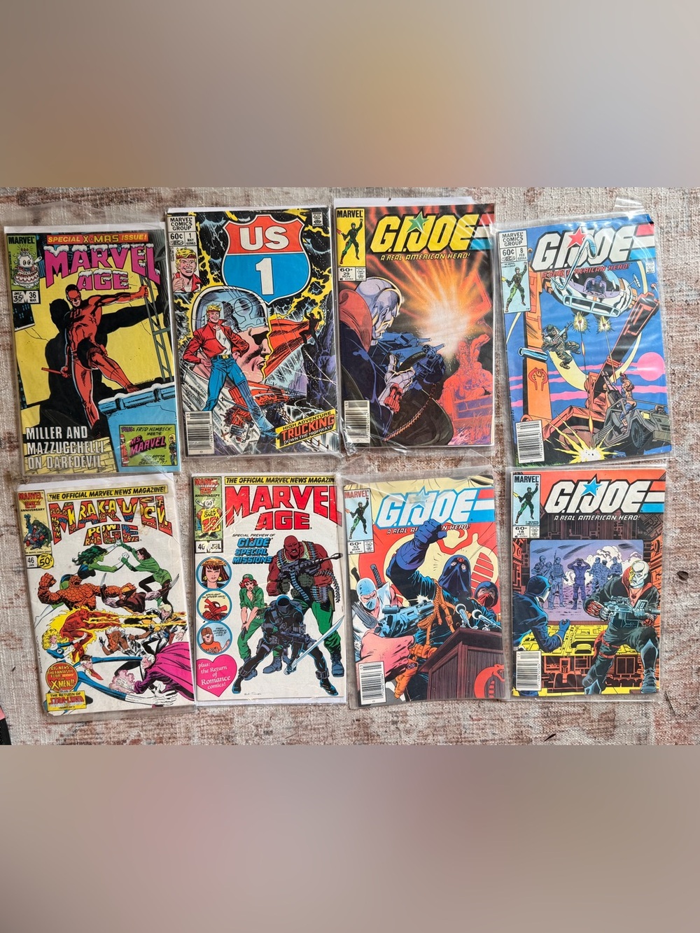 Vintage Marvel & G.I. Joe Comic Lot - Colorful Covers